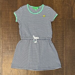 Masters Kids Striped Navy White Girls Short Sleeve Dress